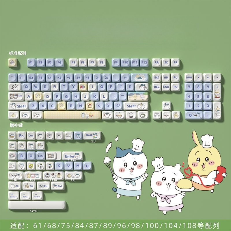 Keycap Artisan Anime - Kawaii Cute Chiikawa Themed MOT Height