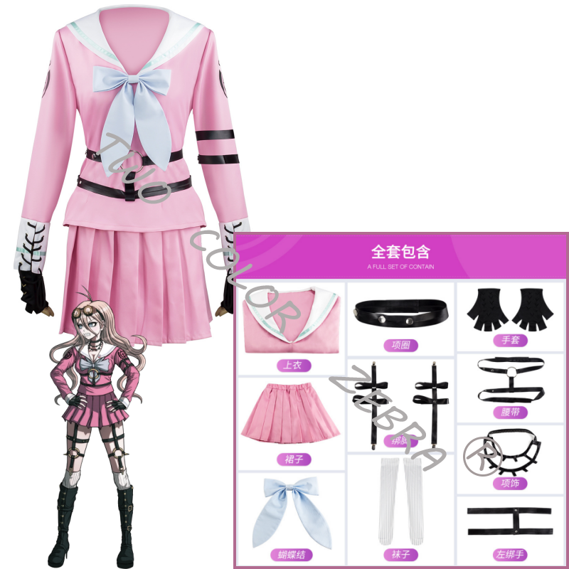 Anime Danganronpa V3 Miu Iruma - đánh giá và giá Cosplay Wig Colored