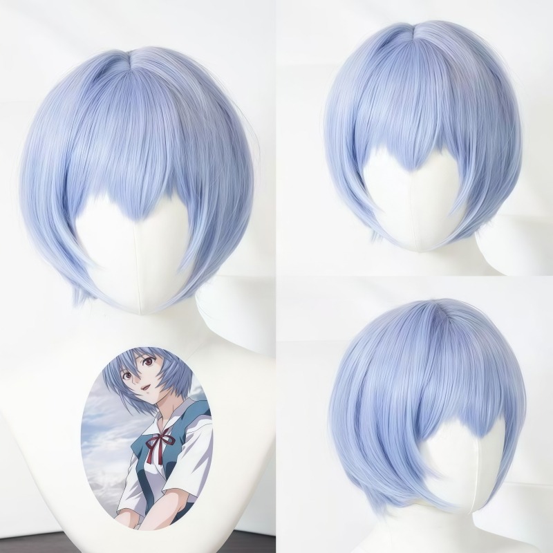 EVA Ayanami Rei cosplay wig sh - đánh giá và giá Evangelion Anime Merchandise