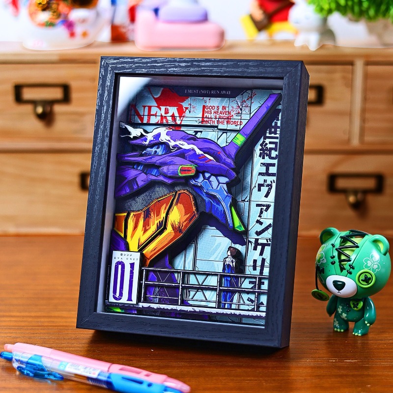 Creative EVA 3D Paper Painting - đánh giá và giá Evangelion Anime Merchandise