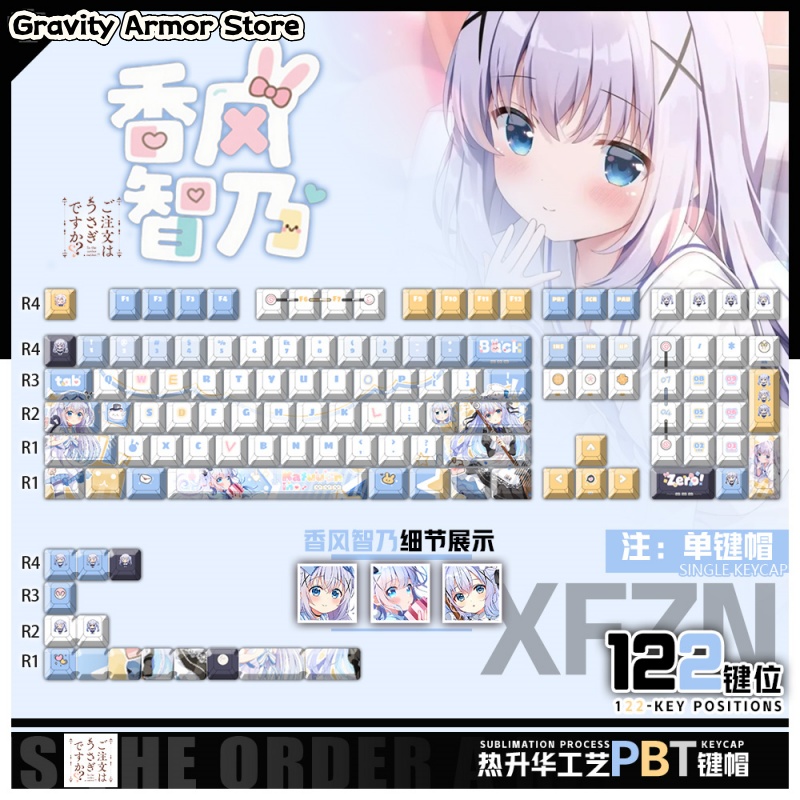 Is The Order A Rabbit? Kafū Ch - đánh giá và giá Keycap Artisan Anime