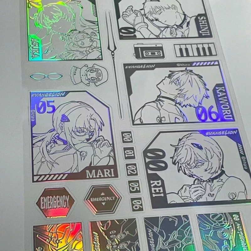 EVA Laser Sticker Shinji Rei A - đánh giá và giá Evangelion Anime Merchandise